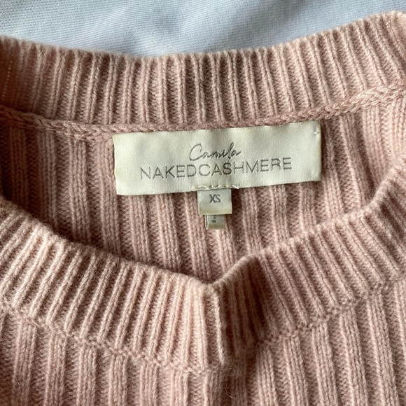 Naked Cashmere x Camila Morrone Cropped Boxy “Alena” Sweater Pink XS SOLD OUT - Picture 6 of 9